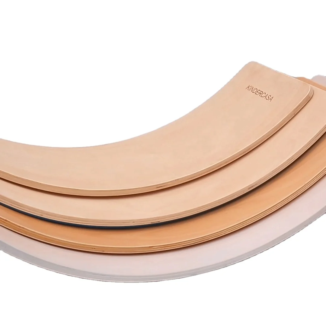 MKD105 деревянная популярная Березовая фанера изогнутая детская балансировочная доска для детей