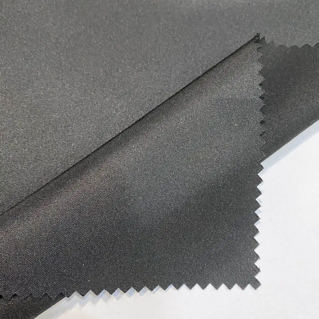 Eco friendly twill peach skin fabric/100 recycled polyester fabric for beach shorts