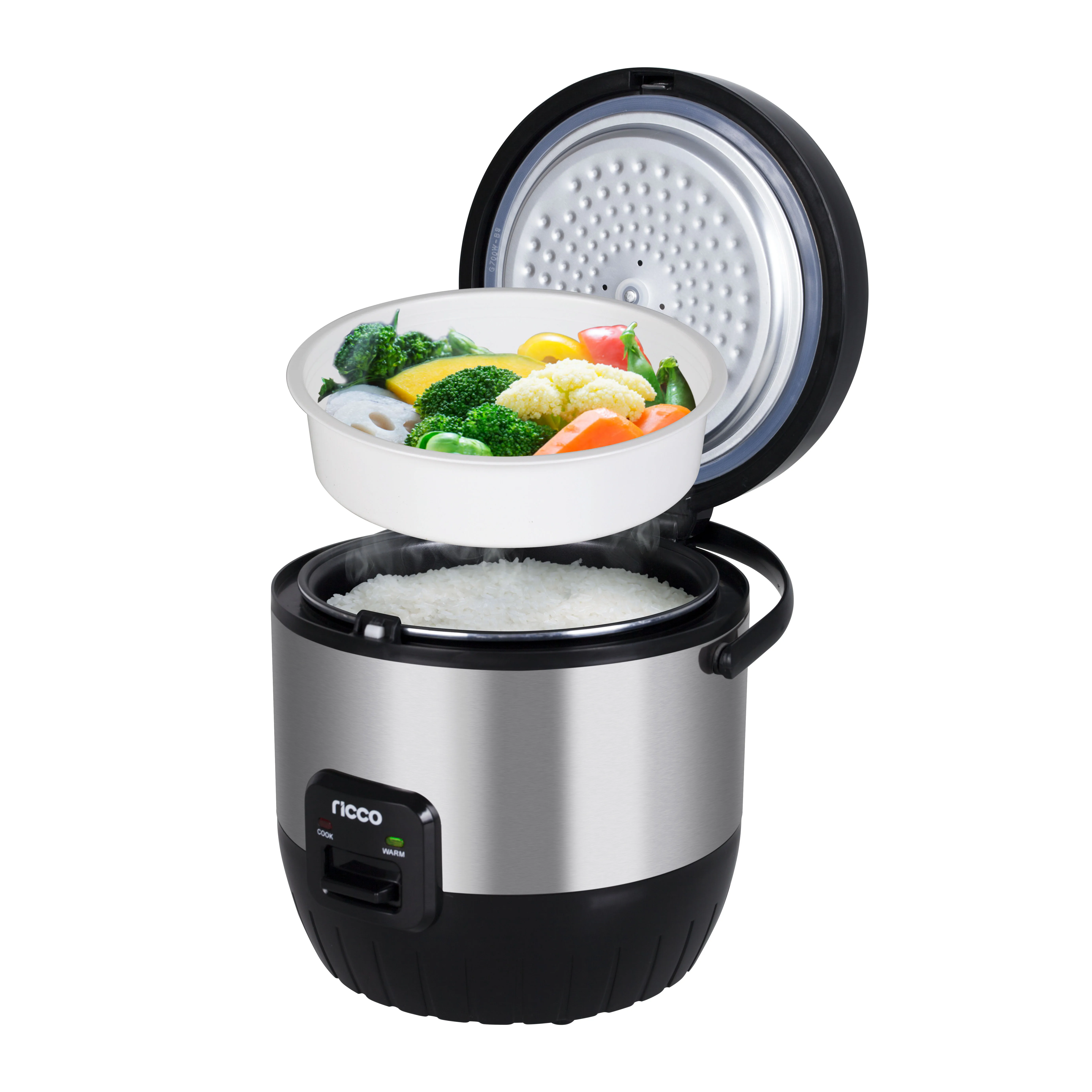 Ricco 2023 Новый рисоварка нержавеющая сталь 700W 1.8L с Ненагревающийся