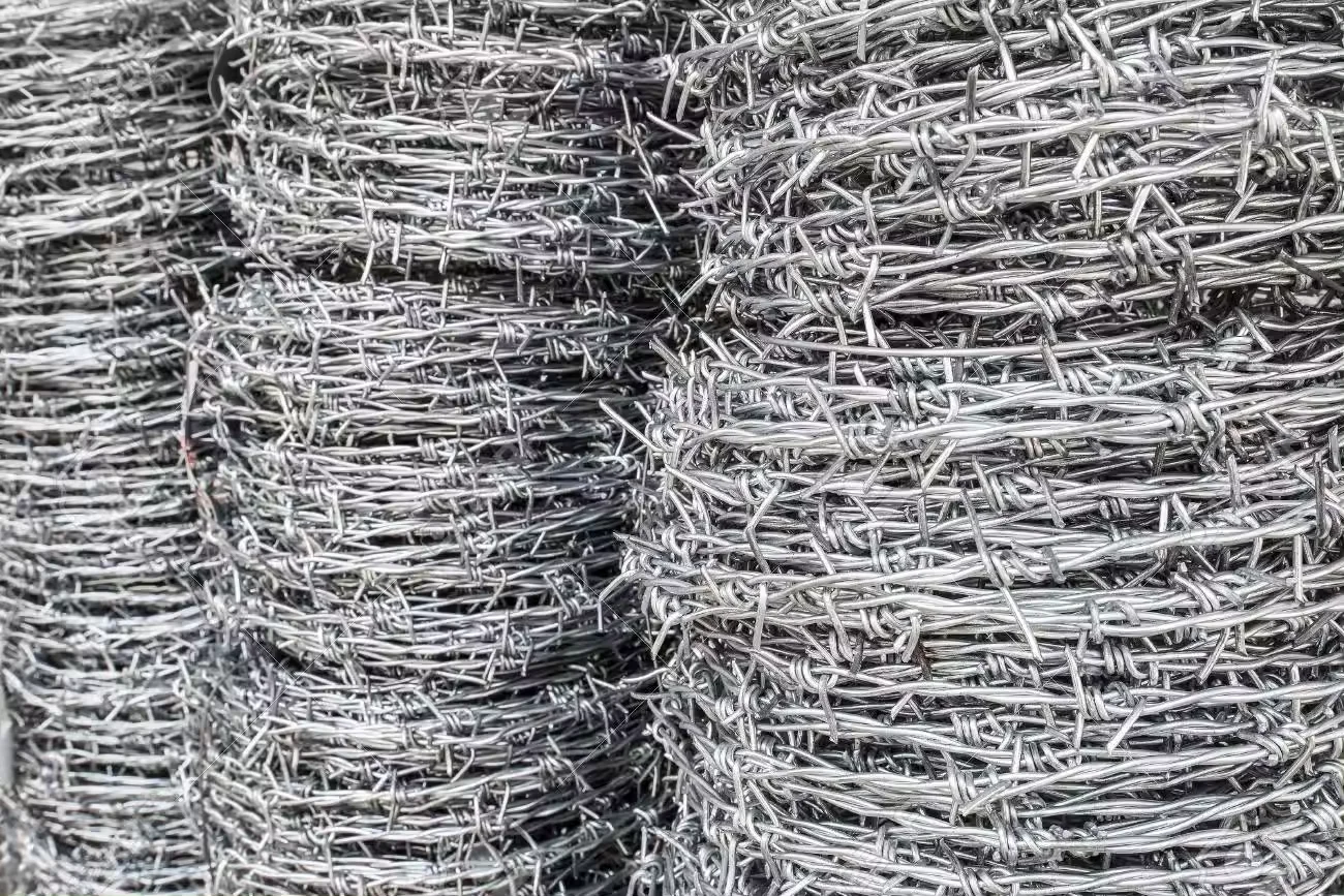 Direct selling 304 stainless steel barbed wire garden green wire fence barbed wire isolation net supply