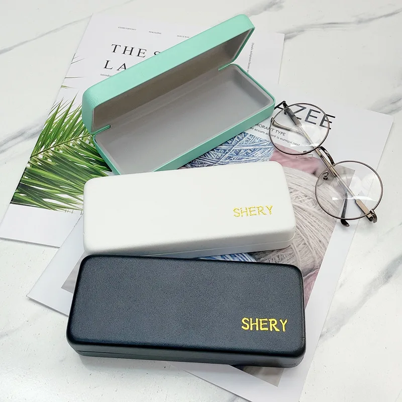 Solid Color Handmade Sun Glasses Case Rigid Packaging Glasses Luxury Sunglasses Case Box