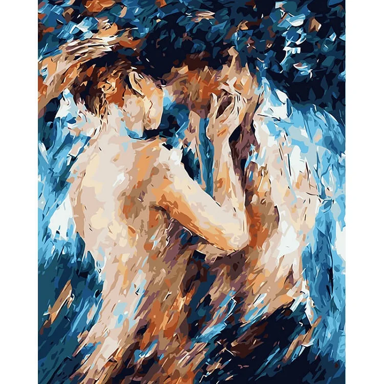 2022 high quality custom abstract sexy lovers stars oil nude naked Painting Hand Painted Diy Paint by Numbers