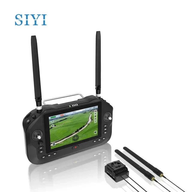 SIYI UniRC 7 Pro Dual Frequency Band 2.4 5 GHz Handheld Ground Station Smart Controller 4K 1080P RC Drone UAV UGV USV Robotics