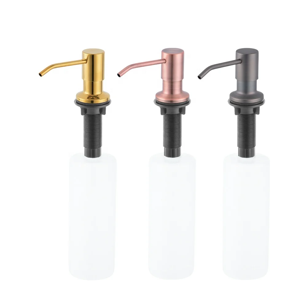 Kitchen 1000ml Hand Bottle Sink Soap Pump Dispenser Stainless Steel Liquid Soap Dispenser ss304 Bottle For Kitchen Sink