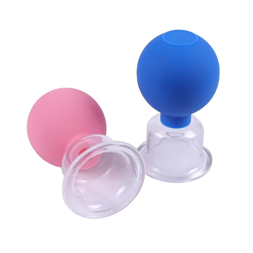 
Rubber Vacuum Cupping Glasses Massage Body Cups Anti Cellulite Cans Face Massage Vacuum Jar Medical Chineses Therapy Cupping 