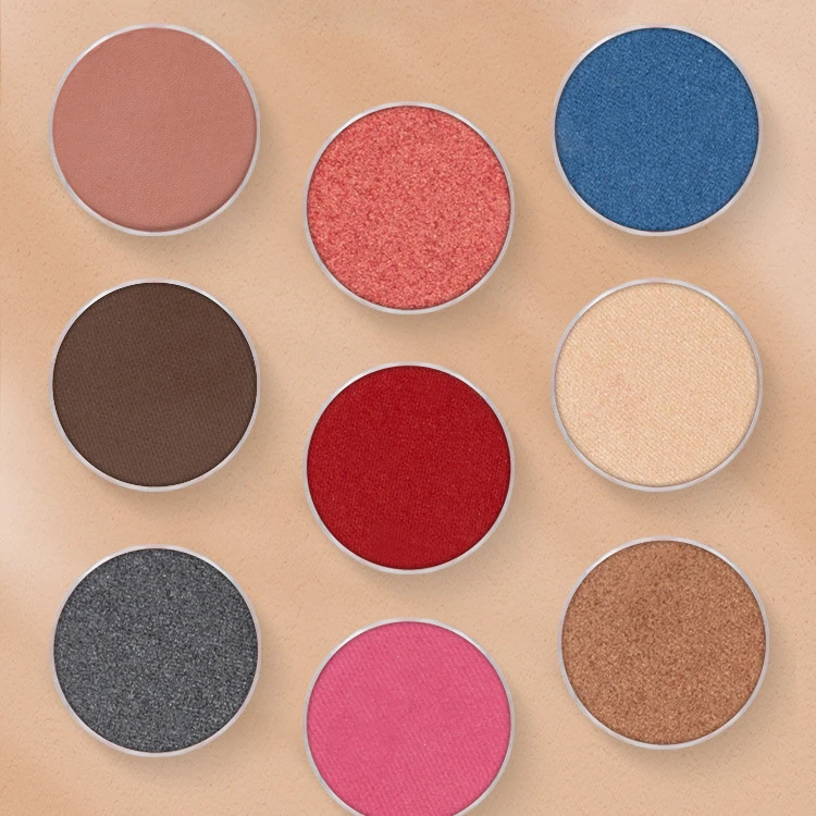 58 colors cute shimmer reflect loose pigment eye shadow powder 36mm rose gold eyeshadow empty palette pigment sleeve container