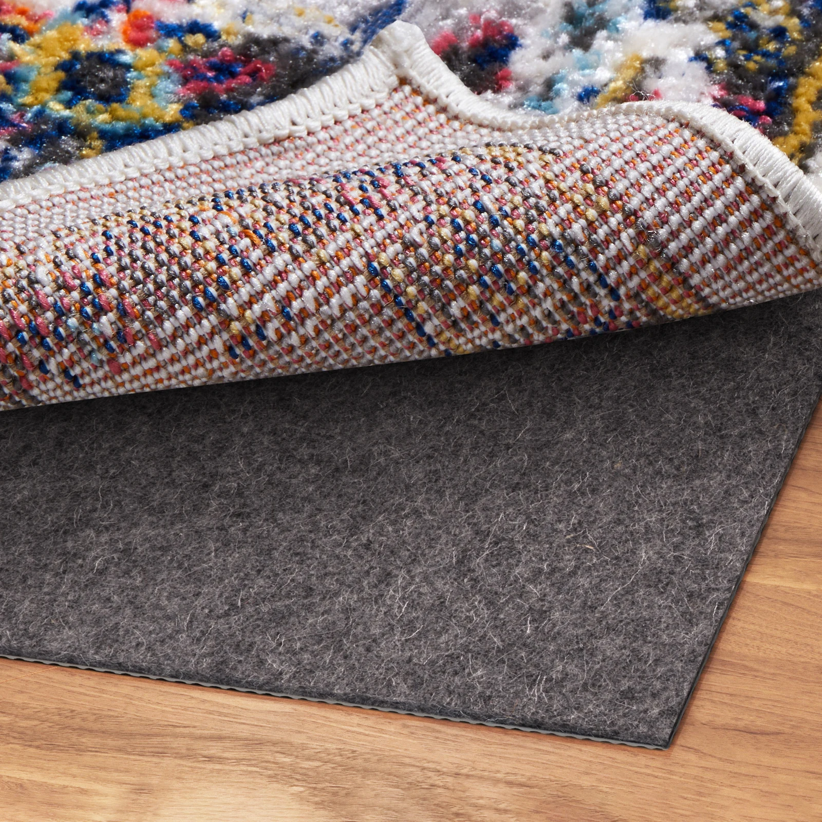 Felt Rug Pad Grip Cushion Non Slip Mat Protects Hard Floors non-woven fabric Non-Adhesive area Extra Thick Carpet underlay