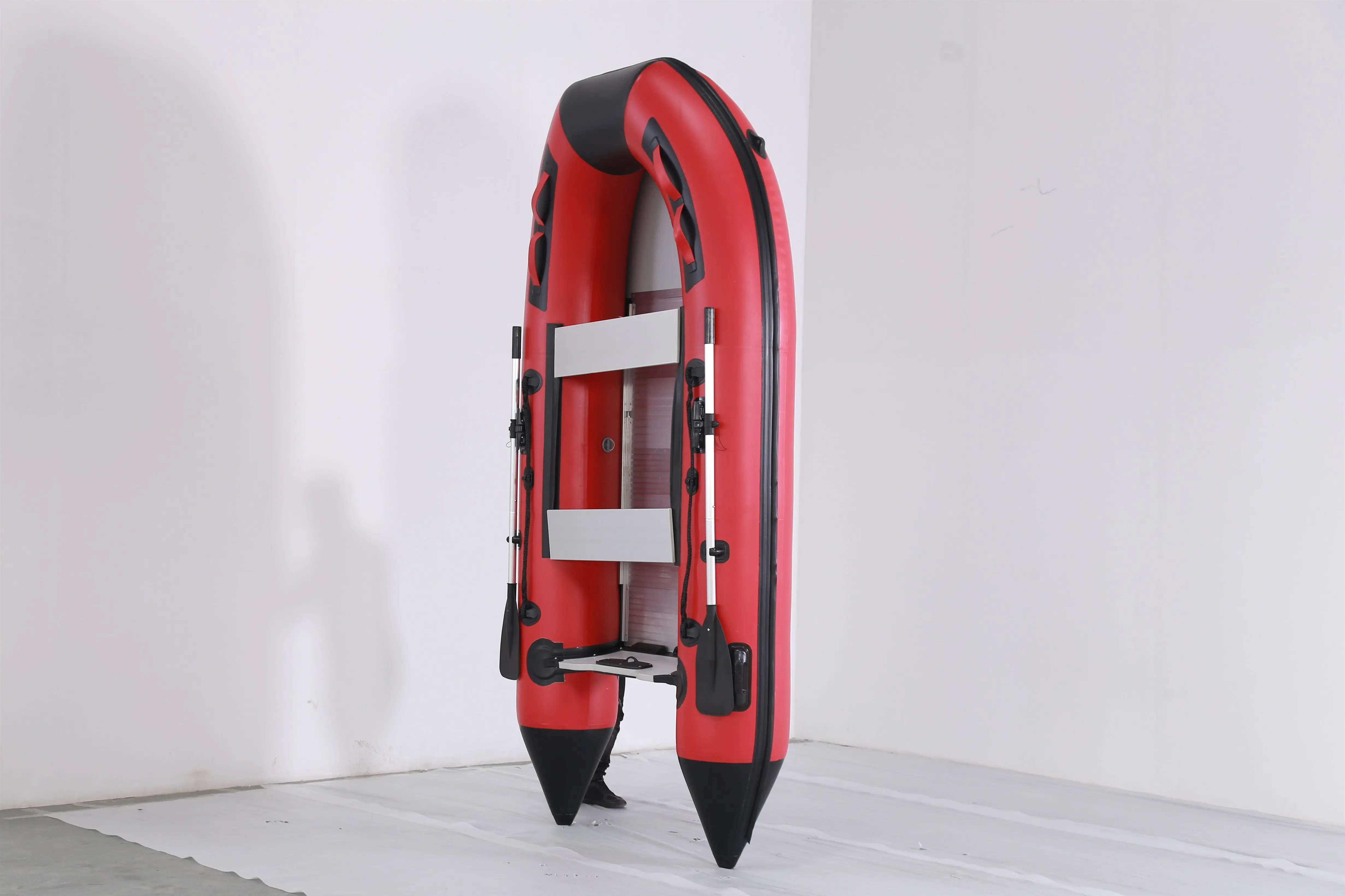 10 ft inflatable rescue boat with aluminum bottom marine PVC boat for fishing