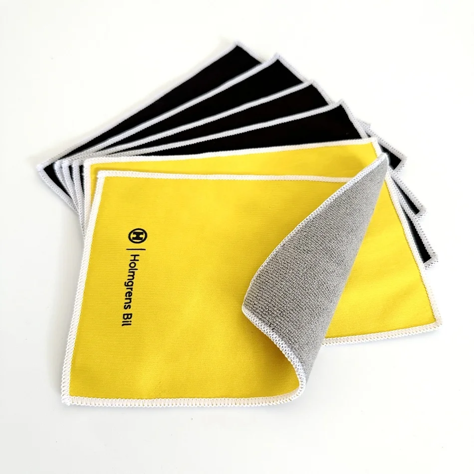 Customized Logo Silk Print Dual-side Microfiber Screen Cleaning Cloth