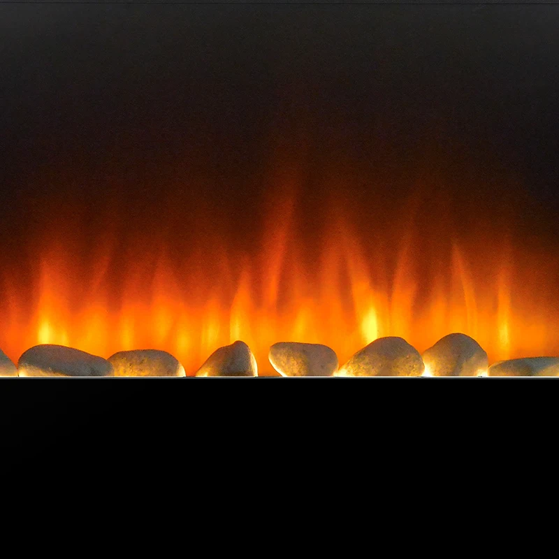 Remote Control Board TV Stand Adjustable Flame Brightness Electric Fireplace