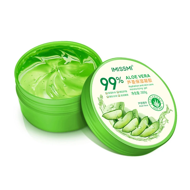 aloe vera gel 100% pure Soothing Gel for body and face sunburn repair