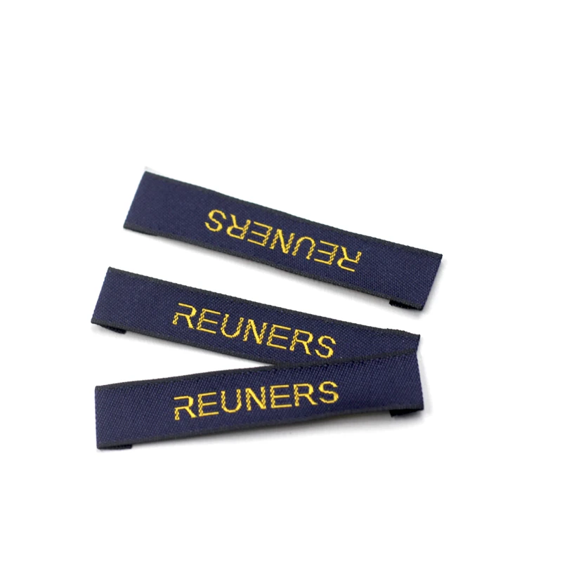 Custom Embroidery Brand Labels For Clothing Cheap Woven Fabric Garment Labels Tags Clothes Labels