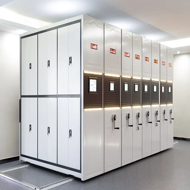 
Intelligent High-Density Mobile Shelving System For Archives Library Space Saving 