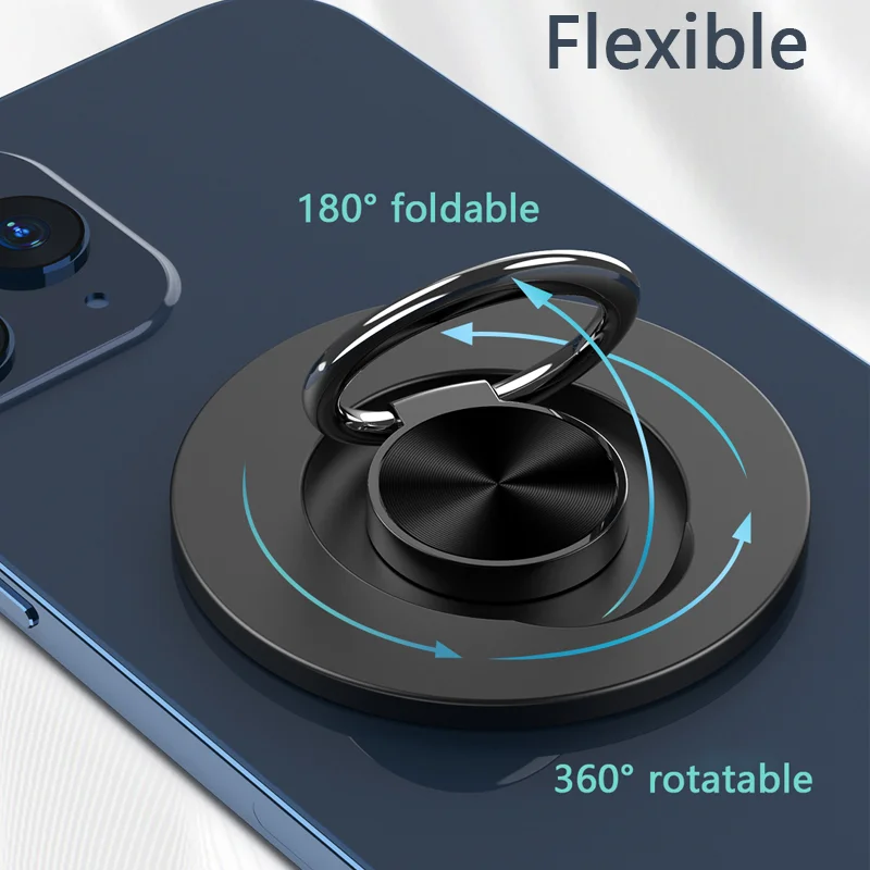 2021 New Arrivals 360 Ring for Phone Holder Custom Metal Ring Holder Magnetic For Mobile Phone Ring Stent
