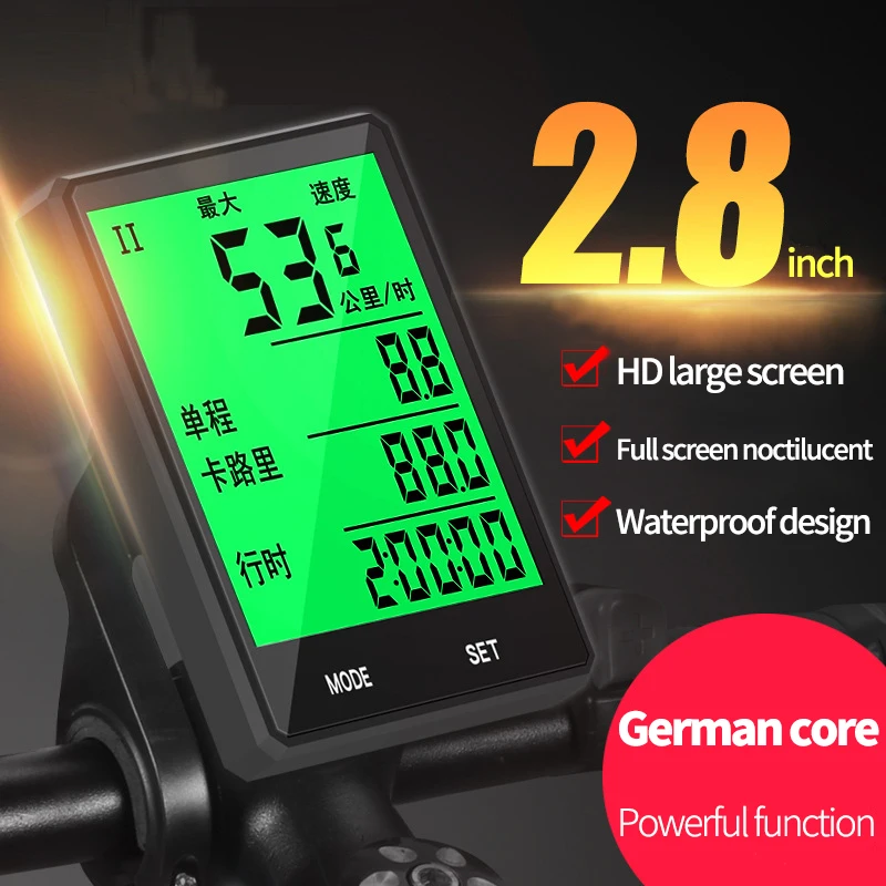 Xunting OEM/ODM 2021 3 In 1 Usb Large Lcd Screen  Digital Speedometer  Cycling  Road Bicycle Computer