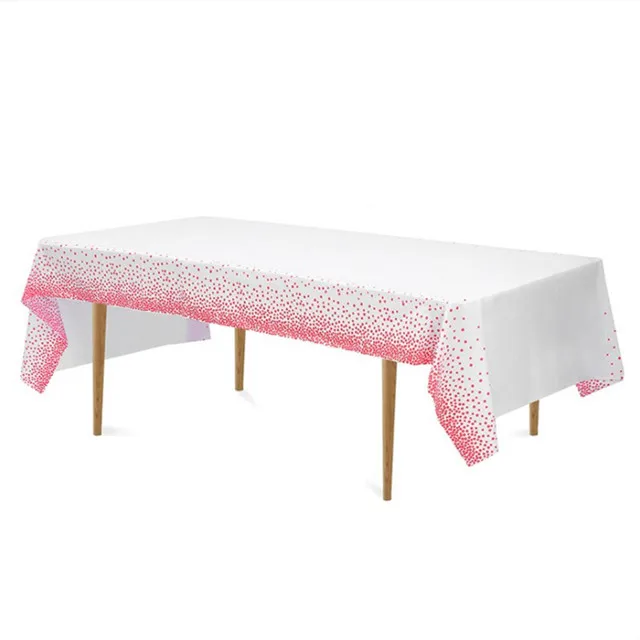 Tablecloth waterproof and oil proof Amazon dot party tablecloth household dustproof PEVA party tablecloth