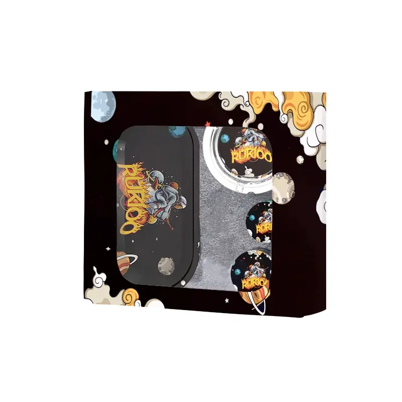 2023 New Factory Direct Sale 5 Piece Smoking Set Box Rolling Tray Smoking Accessories Kit