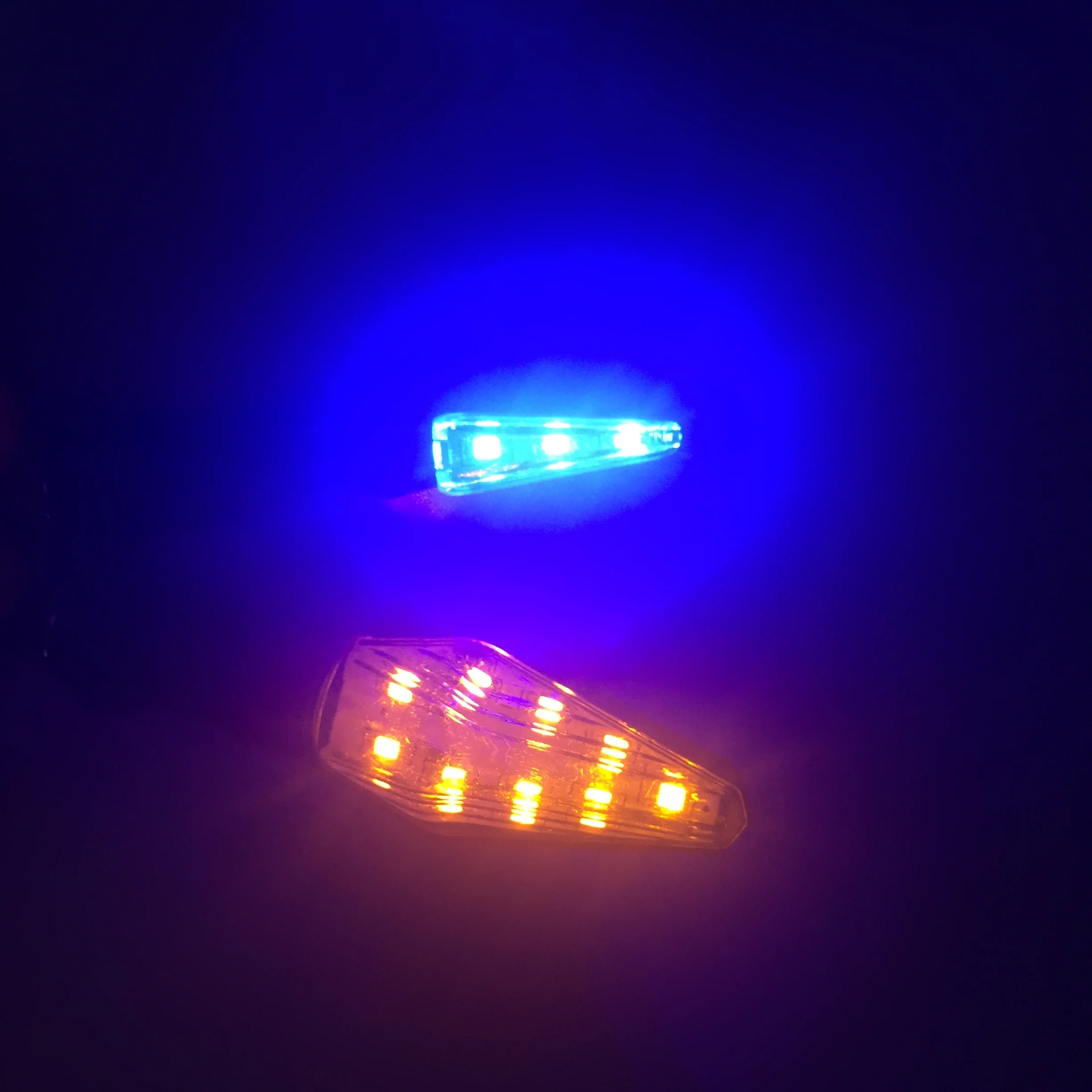 Указатель поворота для мотоцикла, двухцветная желтая лампа 12 светодиодов, для Yamaha, Honda, Suzuki, Kawasaki