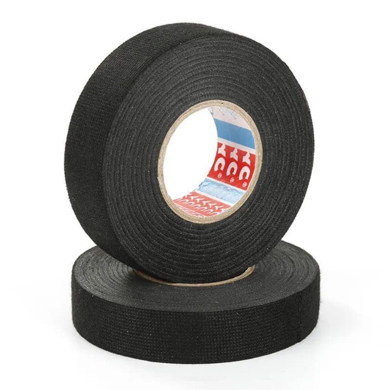Automotive Cloth Tape Adhesive Fabric Tape cable loom 19mm x 25m Equivalent to Tesa 51618 Cloth Tape