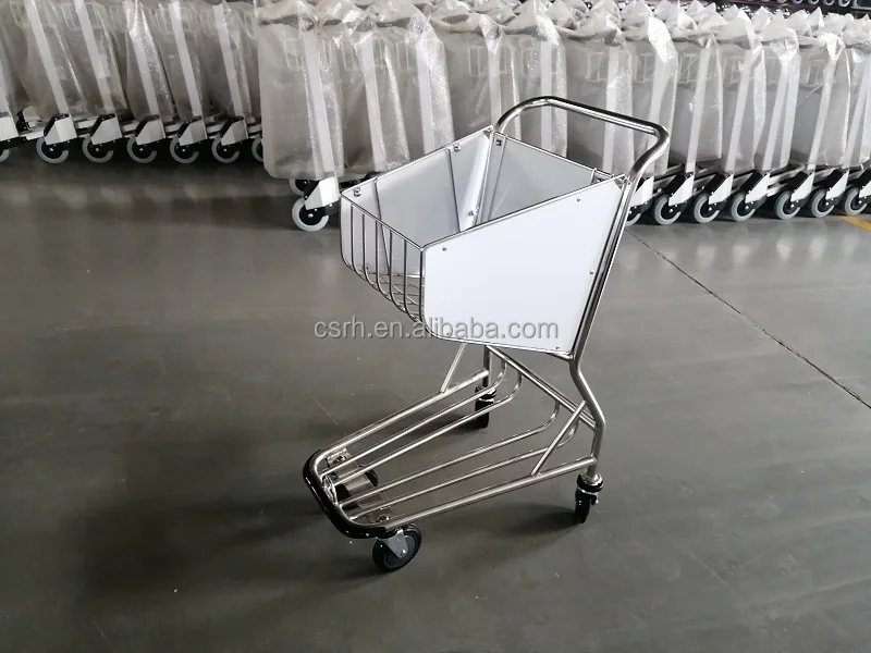 RH-J07-1  710*525*1000mm  airport trolley stainless steel airport shopping cart