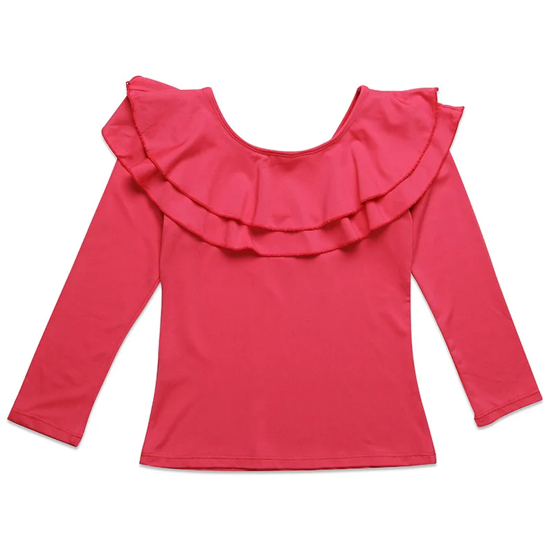 Summer new Korean girl t-shirt bow bottoming shirt foreign style long sleeve T-shirt