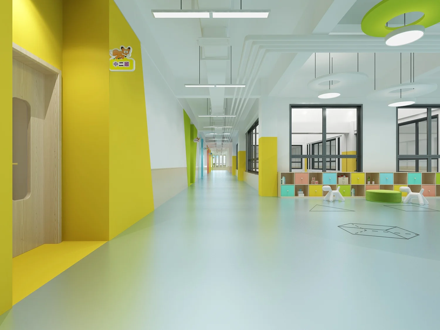 PVC Commercial Industrial Waterproof Floor for School, Hospital, Office