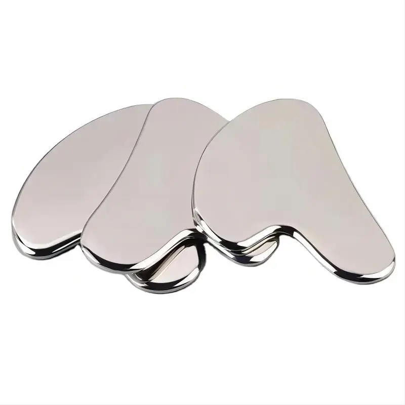 304 Stainless Steel Gua Sha Metal Body Massage Tool Facelift and Neck Tension Custom Logo Home Use