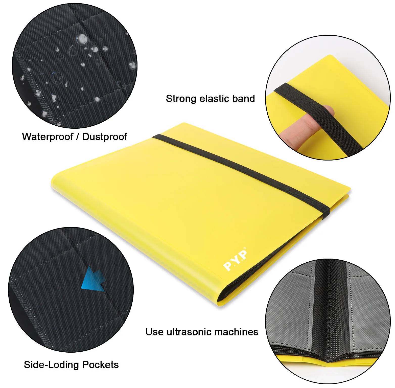 9 Pocket Sport Trading Card Albums Folder Sleeves Side Loading Premium PP Card Book Card Holder Binders & Pages 9-Pockets