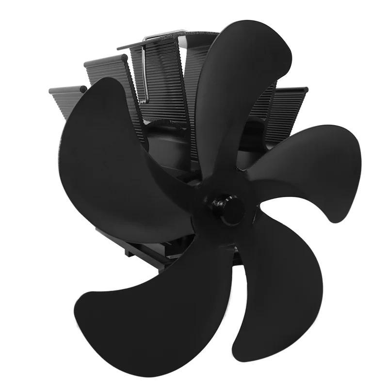 5 Blades Stove Fan Heat Powered Fireplace Fan Hanging on Chimney Pipe,Hot sell on Amazon ebay wish pipe stove fan