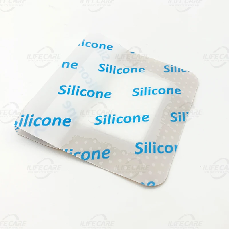 Silicone Foam Dressing with Border Adhesive  Waterproof Wound Dressing Bandage for Wound Care