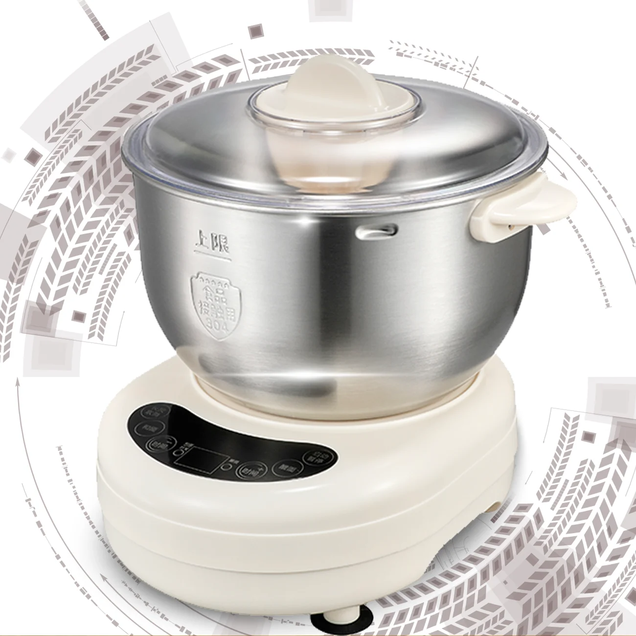 New Plastic Food mixer for bakery Masala curry smart flour mix Robot mixeur kneader Dough mixer 7 liter