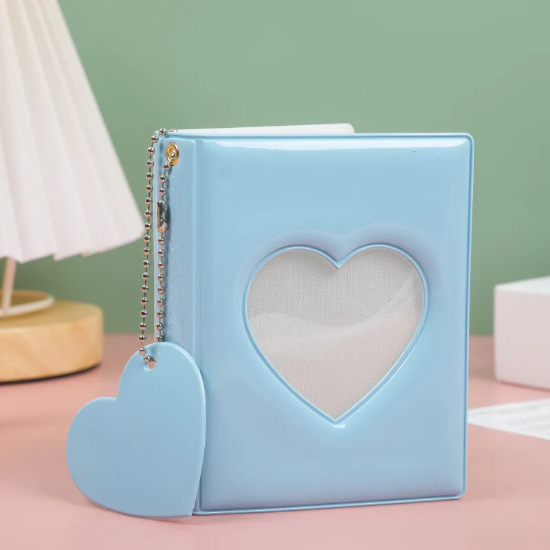 Wholesale Hollowed Heart Shape Mirror 3-Inch Single Grid Polaroid Photo Album Star-Chasing Aidou Album Mini Truck Storage Book