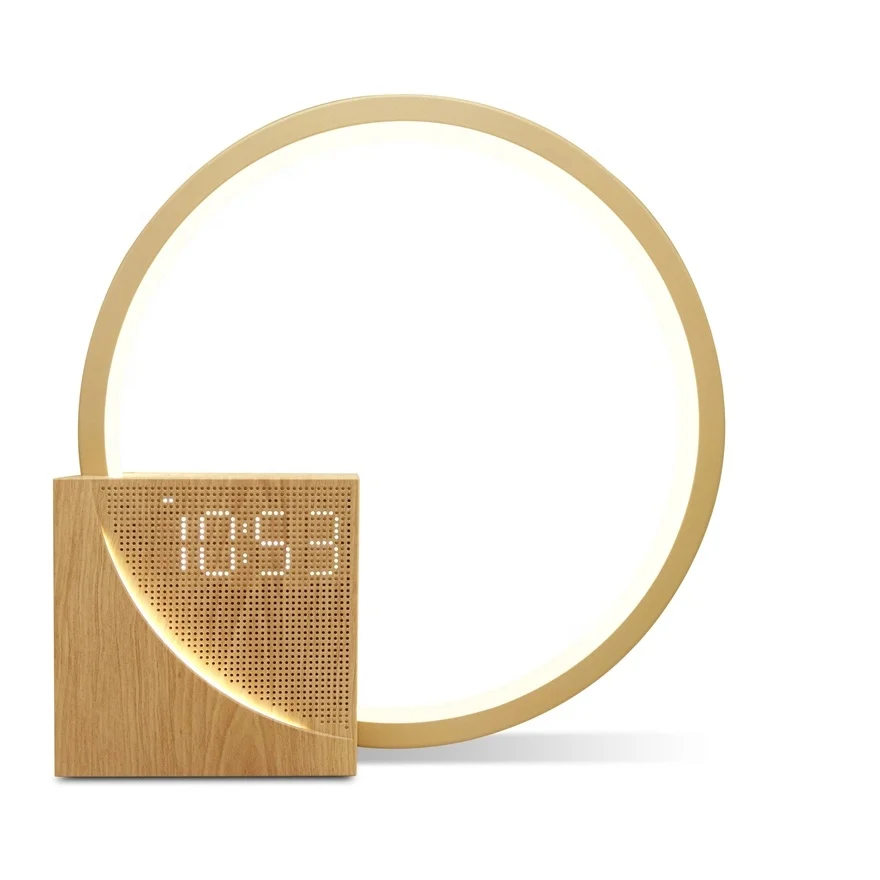 New High Fidelity Soothing Natural Sounds Baby Sleep Aid White Noise Time Display Clock USB Charging Electronics Device Lamp