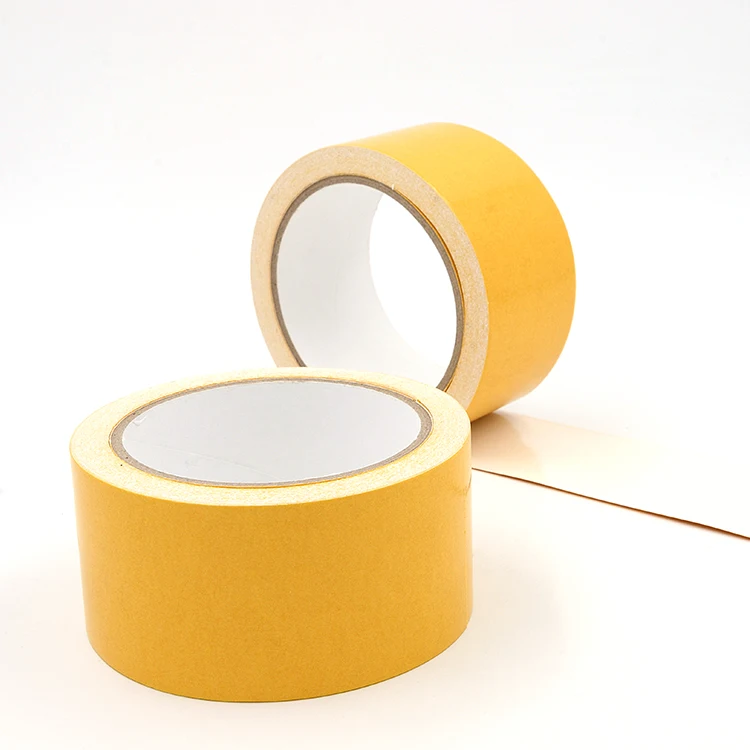 Waterproof Repair Hot Melt Double Sided Adhesive Fabric Yellow Exhibition Cloth Tape
