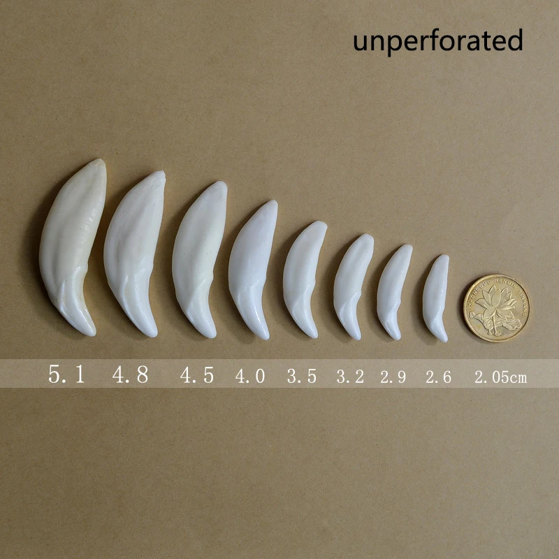 YZ002 Tibetan style Fake wolf bone beads Jewelry accessories natural DIY beads Unperforated Teeth beads for jewelry making