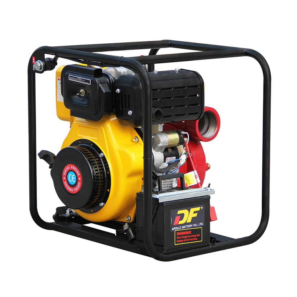 3 Inch High Pressure Cast Iron diesel Water Pump Set Electric Start
