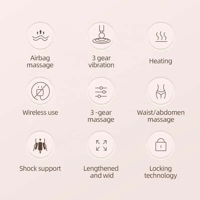 Rechargeable Weight Loss Belt Best Electronic Waist Abdominal Fat Burning Massager Heated Warm Massage Belt