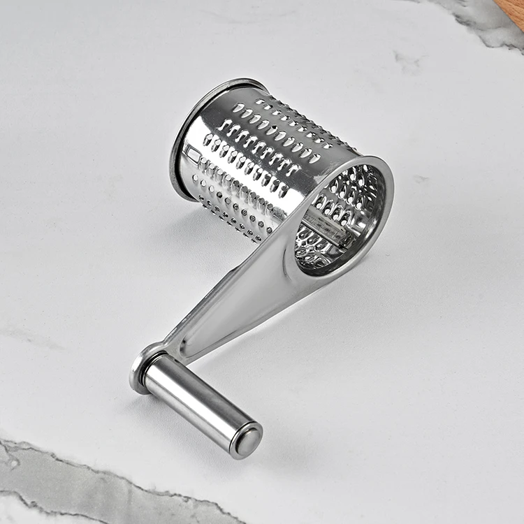 Manual Speed Round Food Slicer Rotary Cheese Grater Cheese Cutter Slicer Shredder