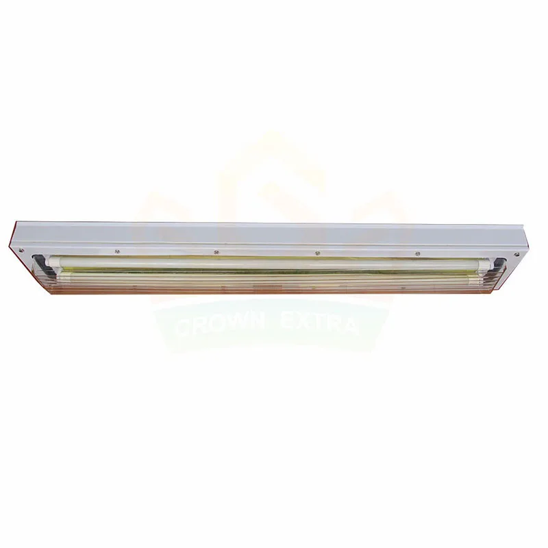 ATEX high brightness clean aluminum explosion proof fixture twin double tubes 36w explosion proof fluorescent light fittings