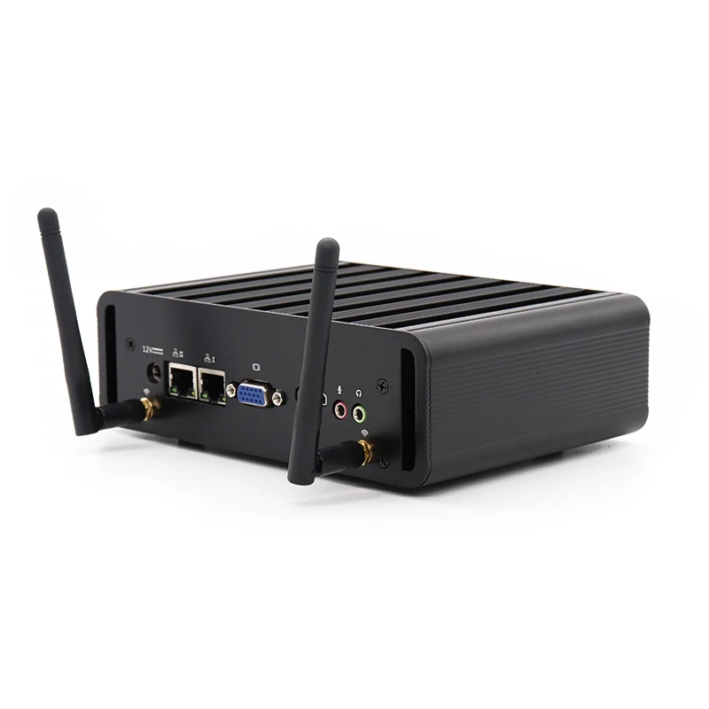  Безвентиляторная новая система barebone core i5 i3 i7 2020 с двойной ОЗУ SATA 6USB Настольный ПК