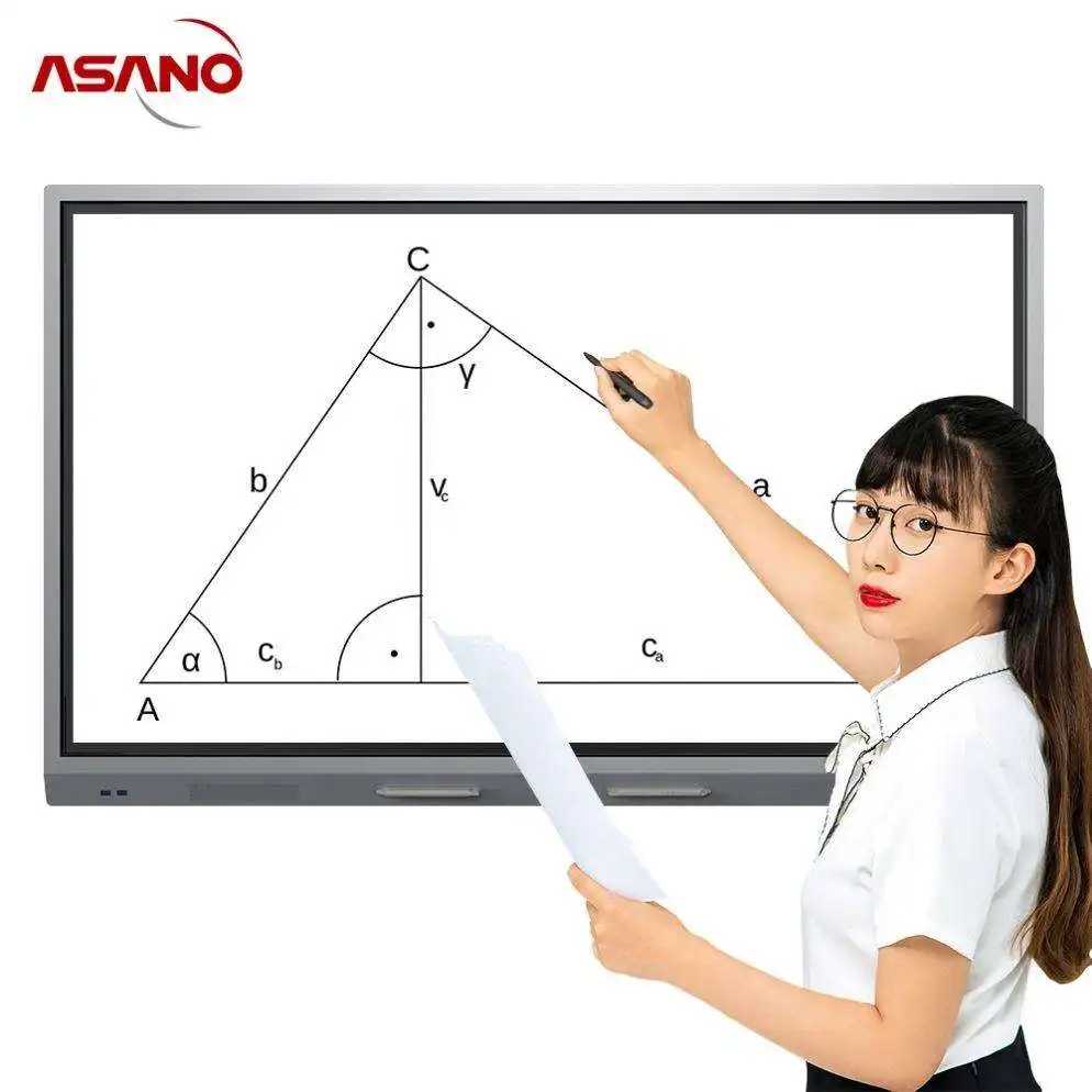 T-B255I 55inch super slim led 4k anti-glare Tempered glass screen smart interactive panel digital display board