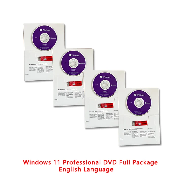 Windows 11 Professional   OEM DVD Full Package English  Language  DHL Free Shipping Win 11  Pro Latest Version(1 set= 10 pcs)