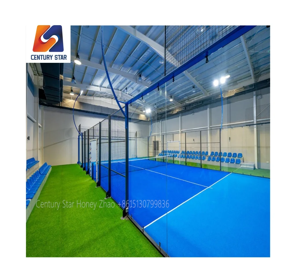 Factory Directly Waterproof Padel Field Cover Paddle Tennis Court With Roof