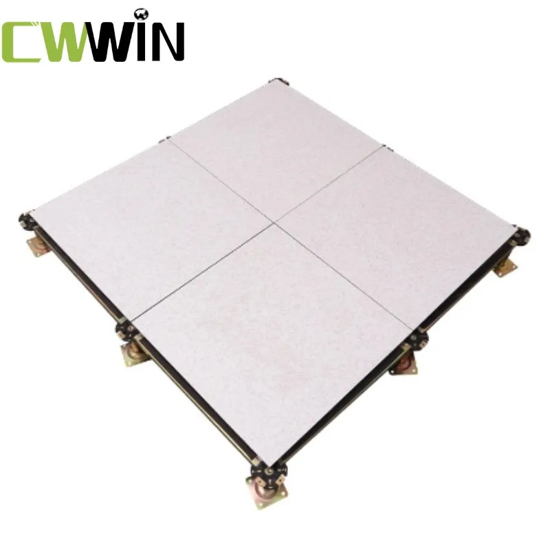 Calcium sulfate raised floor panel 600x600mm hollow panel raised floor commercial floor