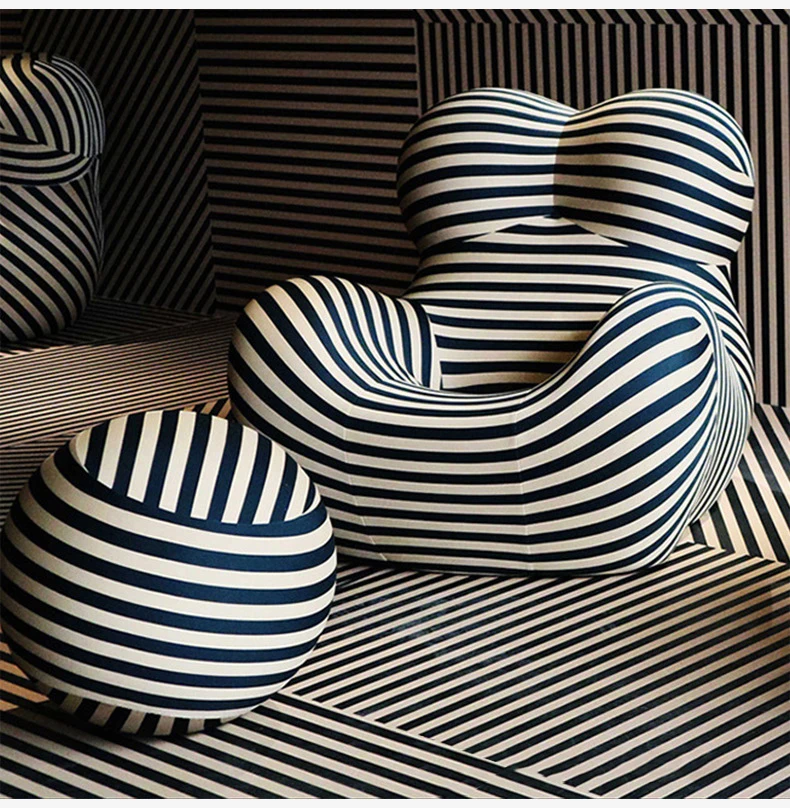 Modern design floor recliner sofa chair lazy fabric lounge accent living room chair