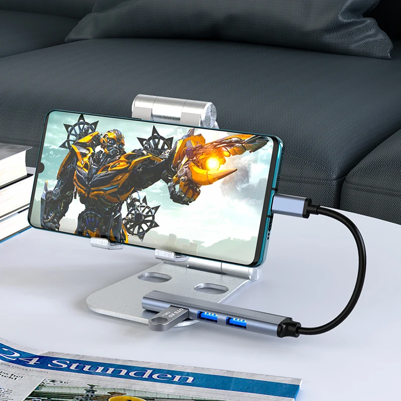 Buy 1 Get 2 USB 3.0 HUB to USB 3.0 2.0 4 Ports Multi Splitter 4 in 1 USB Phone adapter For Macbook Pro PC Computer