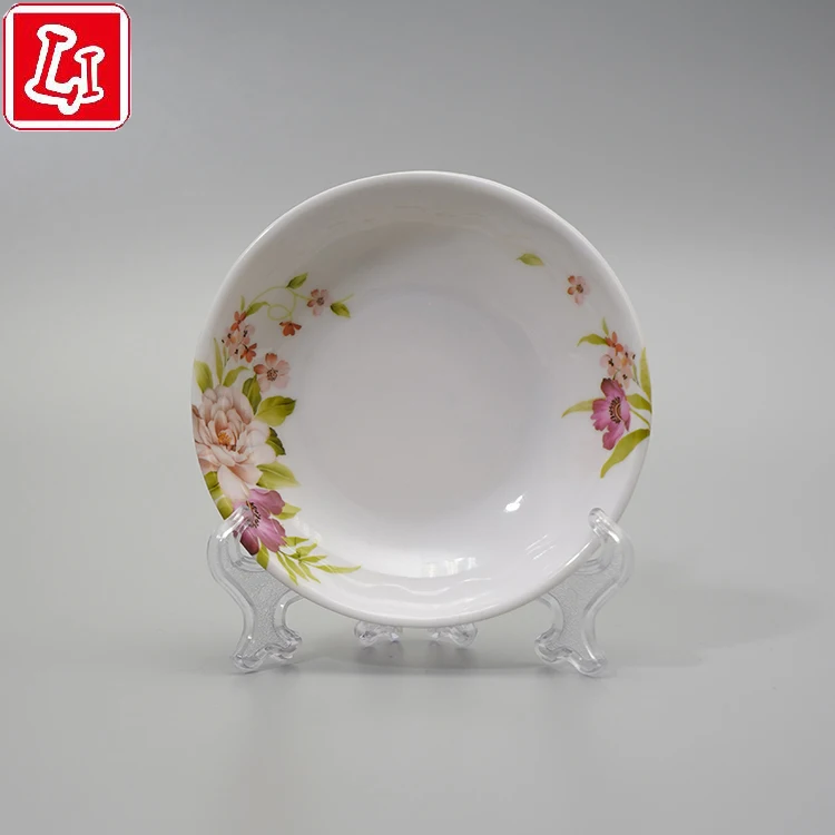 
Melamine tableware small dish dipping dish flower pattern daily household practical tableware 