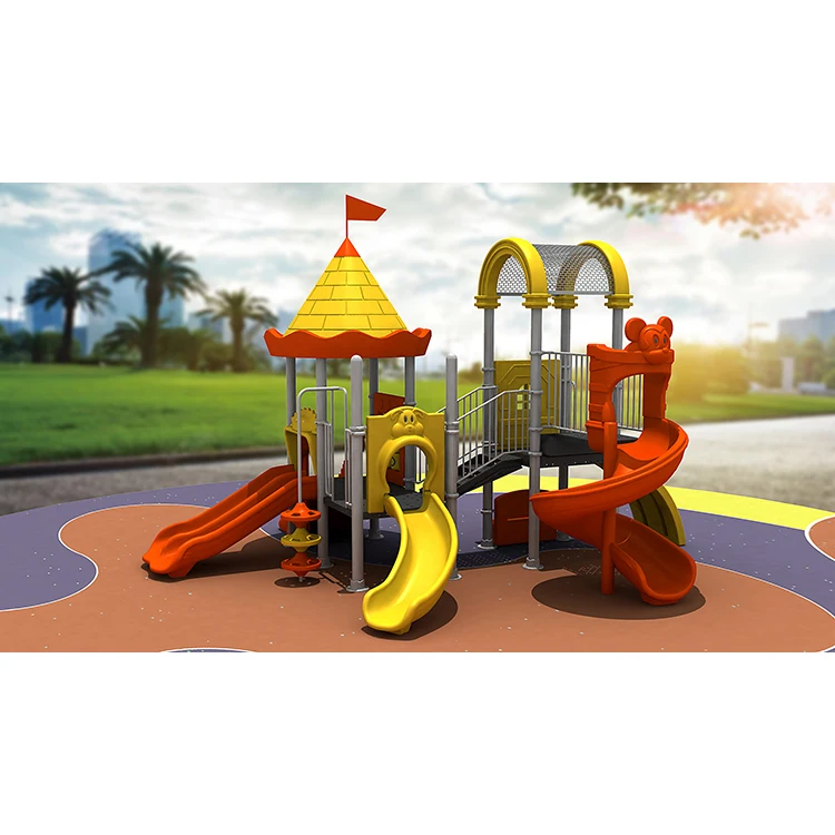 Kids Outdoor Plastic Commercial Playground Backyard Slide outdoor playground equip