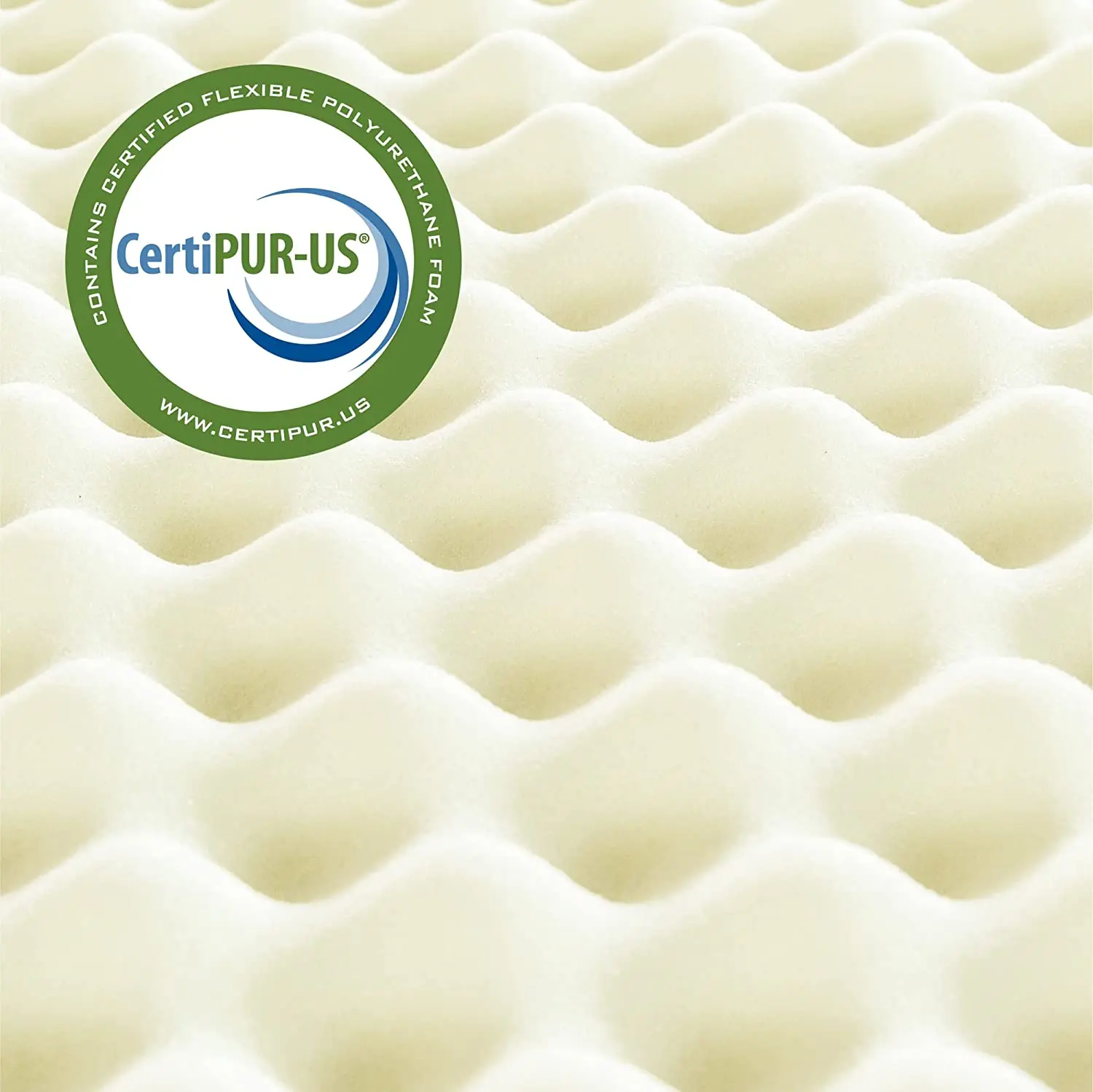 Egg Crate Mattress Topper Convoluted Foam for Pressure Sores and Pain Relief
