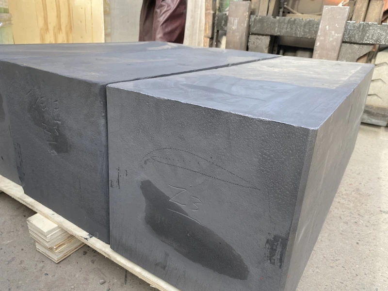  Grain Size 6~8 artificial Isostatic graphite block /graphite brick